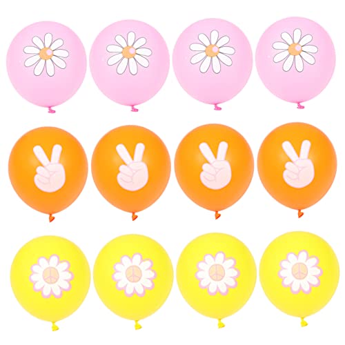 CAXUSD 48St Gänseblümchen-Ballon Festivalballons Luftballons für Kinder kindergeburtstags dekoration orange luftballons ballonie Partyballons Luftballons für Geburtstagsfeiern Emulsion von CAXUSD