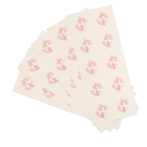 CAXUSD 50-Blatt-Box Aufkleberetiketten Aus Papier Geschenketiketten Geschenkboxen Für Zarte Aufkleber Scrapbooking-Aufkleber Aufkleber Für Briefumschläge Umschlagsiegel Rosa von CAXUSD