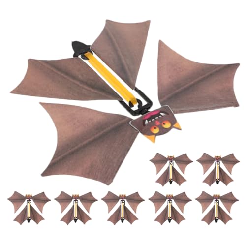 CAXUSD 8 Stück Fledermaus Requisiten Halloween Spielzeug Mini Halloween Ornamente Halloween Fledermäuse Wanddekoration Fledermaus Figur Fee Fledermaus Spielzeug Halloween von CAXUSD