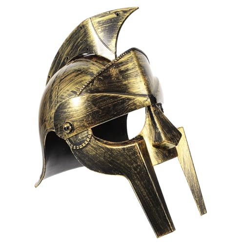 CAXUSD Antiker Römischer Helm Horn-cosplay Soldatenhelm Für Erwachsene Helm Und Mittelalterlicher Rüstungshelm Master-chief-kostüm Kostüm Cosplay Griechischer Helm Maske Plastik von CAXUSD