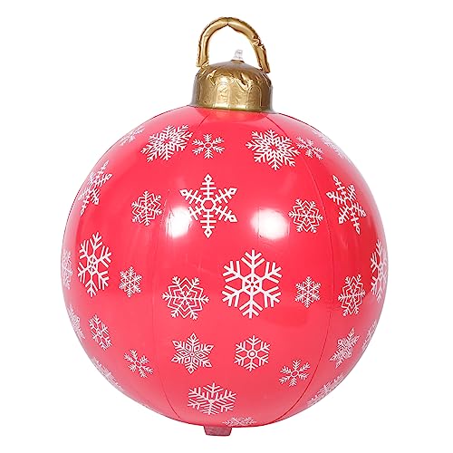 CAXUSD Aufblasbare Weihnachtskugel Weihnachtliche Explosionsdekorationen Aufblasbarer Weihnachtsball Große Aufblasbare Verzierung Aufblasbare Bälle Für Kinder Outdoor-spielset Pvc von CAXUSD