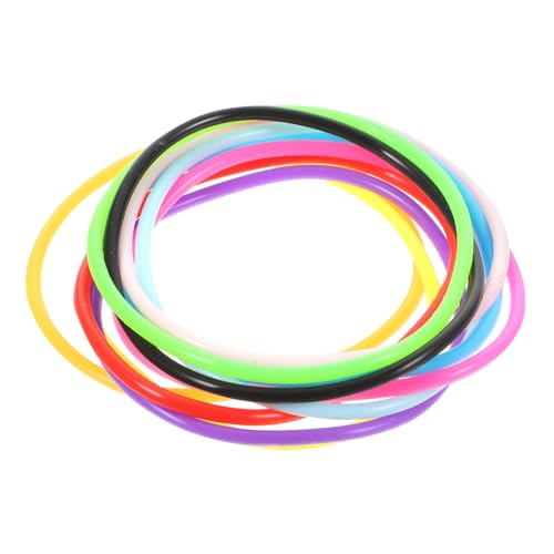 CAXUSD Elastisches Silikonarmband 10 Bunte Jelly-armbänder für Partys Armbänder für Erwachsene Jungen und Mädchen von CAXUSD