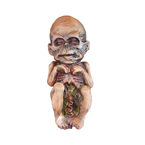 CAXUSD Halloween- Gruseliges Zombie- Horror-geisterpuppe Make-up-Spielzeug Gruseliger Zombie Halloween-babypuppe Kleinkindspielzeug Horror-Ornament Zombie- Verfolgt Schäumen von CAXUSD