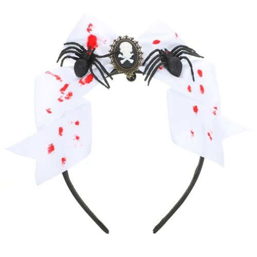 CAXUSD Halloween Schädel Haare Halloween Kostüm Stirnband Cosplay Party Haarband Halloween Party Kopfschmuck Goth Kopfschmuck Cosplay Haarbänder Kopfband Bühnen Performance von CAXUSD