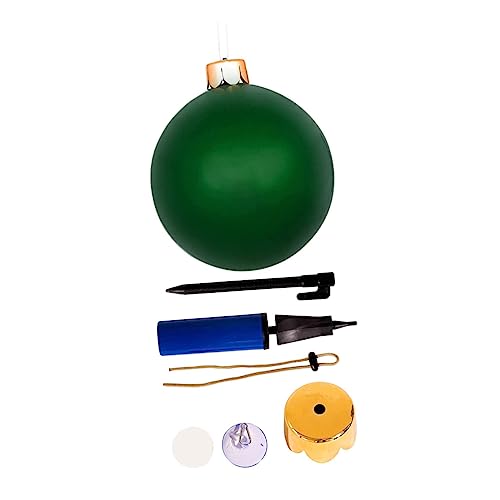 CAXUSD Weihnachtsballons Kugelverzierung Weihnachtsdekoration Im Freien Aufblasbare Balldekoration Weihnachten Im Freien Weihnachtskugel Weihnachtsdekorationen Riesenballon Pvc von CAXUSD