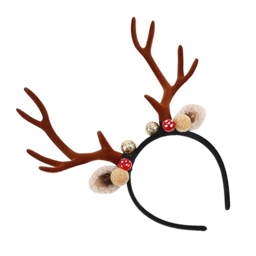 CAXUSD Weihnachtskopfschmuck Geweih-stirnband Stirnband Für Kostüme Hirsch Kostüm Für Damen Hirsch Ohren Hirschgeweih Stirnband Für Erwachsene Kostüm Geweih Haarband -hirsch-kostüm Pu von CAXUSD