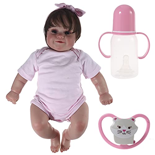 CAZSTYK 20 Zoll Baby Mädchen Baby Realistische Prinzessin Baby Realistische Spielzeugpuppe Kindertagsgeschenk Partybevorzugung von CAZSTYK