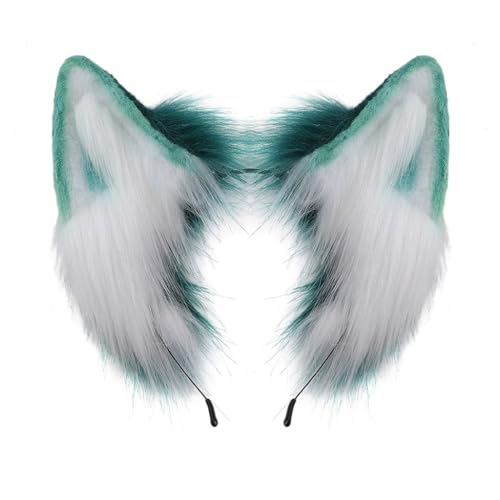 CAZSTYK Fluffys Ears Stirnband Handgemachte Kunstpelze Haarreifen für Animes Cosplay Kostüm Animes Kleid Party Cosplay Haarreifen von CAZSTYK