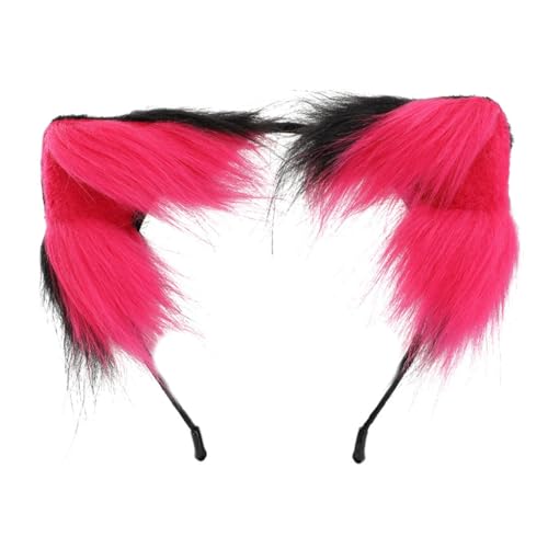 CAZSTYK Karneval Cartoon Füchse Ohr Haar Hoop Frau Stirnband Make-up Stirnband für Ostern Karneval Cosplay Haarschmuck von CAZSTYK