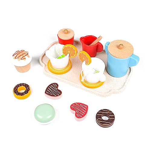 CAZSTYK Küche Rollenspiel Spielzeug Nachmittagstee Tasse Set Fantasievolles Obst Gemüse Essen Interaktives Lernspielzeug von CAZSTYK