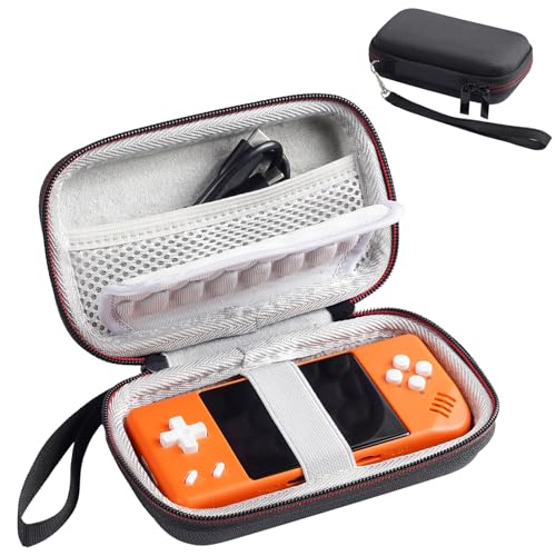 CBDYWVR Eva-Hartschale für RG28XX Retro-Handheld-Spielkonsole, Harte Tragetasche für RG28XX 7,2 cm Handheld, Reise-Aufbewahrungstasche für Anbernic RG28xx mit Netztasche, nur Schwarz von CBDYWVR