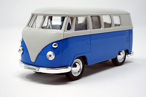 CBK-MS. Bus 1963 blau/beige Modellauto mit Rückziehmotor 12 cm von CBK-MS.