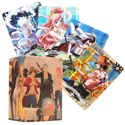 CBOSNF 100 PCS One Piece Lomo Card,One Piece Postkarten,Manga Postkarten,Postkarten Set,Luffy Lomo Card,Anime Lomo Karten Mini,Anime Postkarten,Anime Postkarte,Anime Lomo Karte von CBOSNF