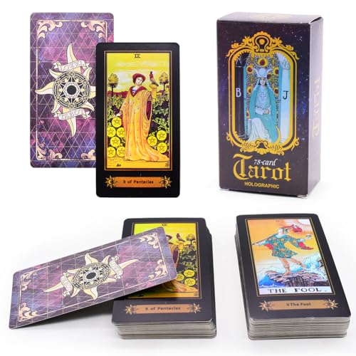 CBOSNF 78pcs Königin Tarotkarten mit Ratgeber Königin Tarotkarten im praktischen Format Das Kult Deck für Tarot Einsteiger und Erfahrene im Kartenlegen Englische Version von CBOSNF