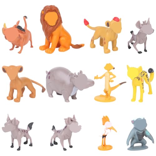 CBOSNF Cartoon Tier Figuren, Löwen Figuren Set, 12 Stück The Lion Mini Figurens Set, Cake Topper, für Kinder Geburtstagsdeko, Bunt, 4-6cm CBOSNF Cartoon Tier Figuren, Löwen Figuren Set, 12 Stück The Lion Mini Figurens Set, Cake Topper, für Kinder Geburtstagsdeko, Bunt, 4-6cm von CBOSNF