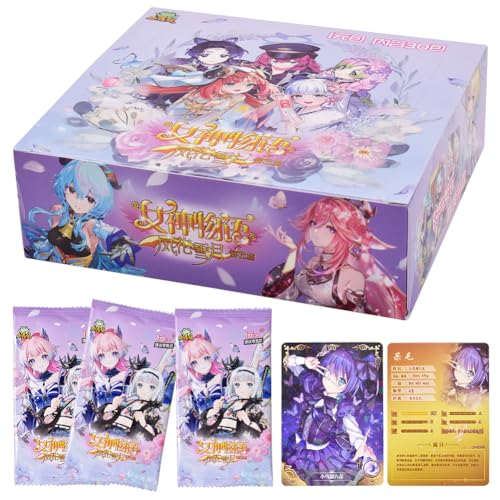 CBOSNF Goddess Story TCG CCG Card 150Pcs Collezionabili Anime Trading Card Pack,Wai-fu Card,Goddess Cards Booster Box,Anime Girls Trading Cards Geschenke für Kinder von CBOSNF