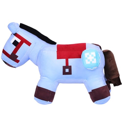 CBOSNF Mine-Craft Plüschtier 30cm Mine-Craft Doll, Plüschtiere Charaktere Pferd Mine-Craft Plüsch Mine-Craft Soft Stuffed Animal Figure Doll Pferd Plüschpuppen für Kinder Geburtstage Geschenk von CBOSNF