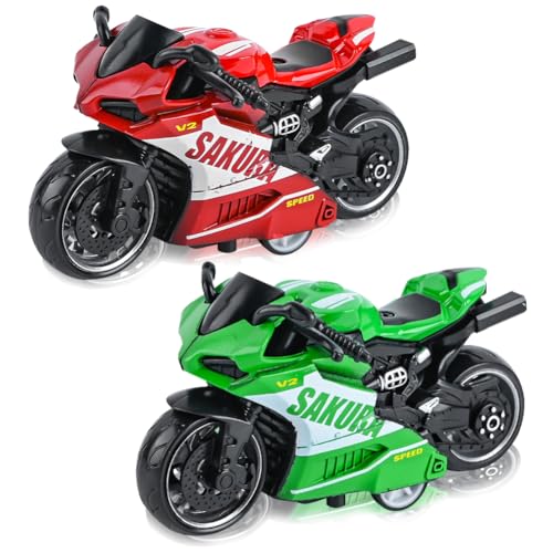 CBOSNF Motorrad Spielzeug, Legierung Motorrad Spielzeug, Hoch Simulation Modell für Kinder, Kinder mit vielen Features - 2pcs CBOSNF Motorrad Spielzeug, Legierung Motorrad Spielzeug, Hoch Simulation Modell für Kinder, Kinder mit vielen Features - 2pcs von CBOSNF