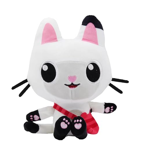 CBOSNF Süße Plüschkatze Weiß, Kuscheltier mit Panda Pfötchen Herzchen, Weiches Stofftier Katze, Niedliches Maskottchen, Geschenk für Kinder Mädchen Jungen(25 cm) CBOSNF Süße Plüschkatze Weiß, Kuscheltier mit Panda Pfötchen Herzchen, Weiches Stofftier Katze, Niedliches Maskottchen, Geschenk für Kinder Mädchen Jungen(25 cm) von CBOSNF