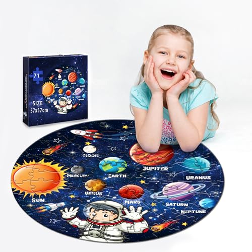 Planet Kreispuzzle, Papier Kinderspielzeug Puzzle, Stress Relief Puzzle von CC HOME