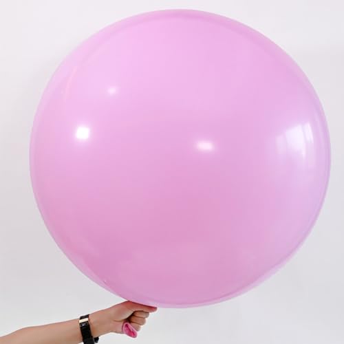 36 Zoll Riesen Luftballons Rosa(91.5 cm),Großer Pink Ballons Helium Weiss für Geburtstag, Hochzeit Partys Deko,6 Stück von CC Wonderland Zone