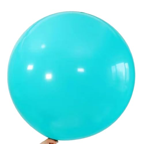 36 Zoll Riesen Luftballons Türkis(91.5 cm),Großer Tiffany blau Ballons Helium Weiss für Party Dekoration,6 Stück von CC Wonderland Zone