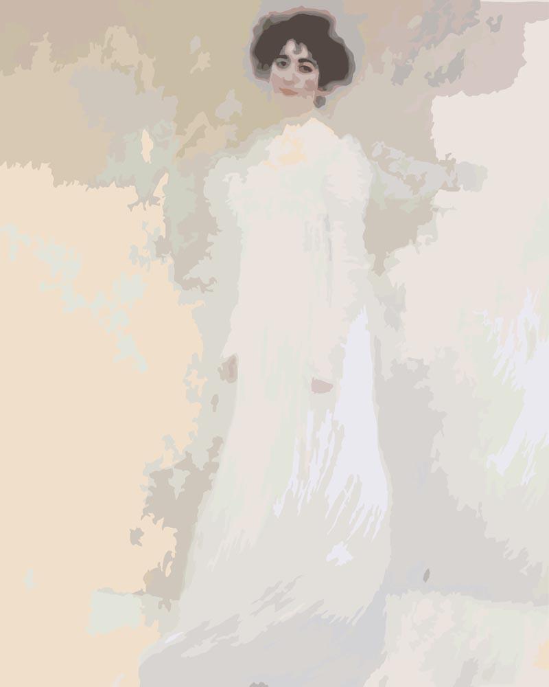 Malen nach Zahlen - Porträt der Serena Lederer - Gustav Klimt, ohne Rahmen von CC0