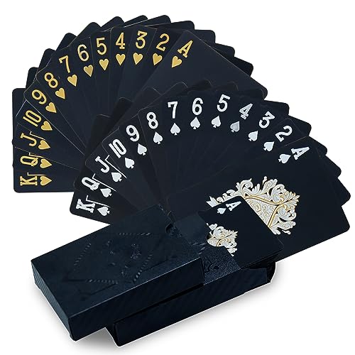 CCLIFE Spielkarten 2 Decks Pokerkarten Playing Cards Profi Poker Wasserdichtes Plastik von CCLIFE