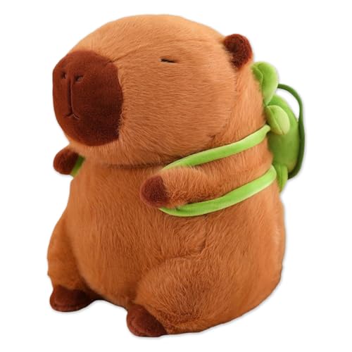 CCLWY Capybara Plüschtier Cartoon Capybara Kuscheltier Capybara Kuscheltier mit Schildkröte Stofftier Kawaii Capybara Plüsch Kissen Spielzeug Wasserschwein Plüsch Wurfkissen Geschenk für Kinder von CCLWY