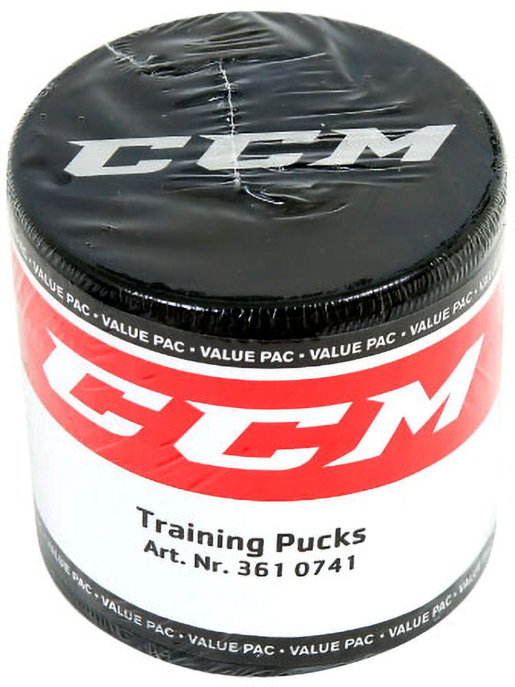 CCM Puck JR 3er-Pack, Schwarz von CCM