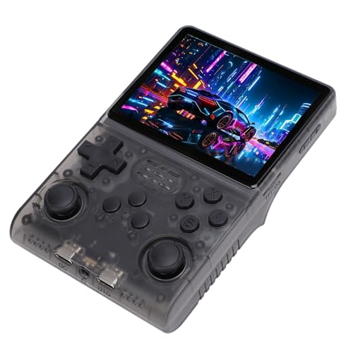 CCYLEZ Handheld-Spielekonsole, Retro-Spielekonsole, 3,5-mm-Kopfhöreranschluss, Unterstützt OTG-Funktion für Tägliche Unterhaltung (Klares Schwarz) von CCYLEZ