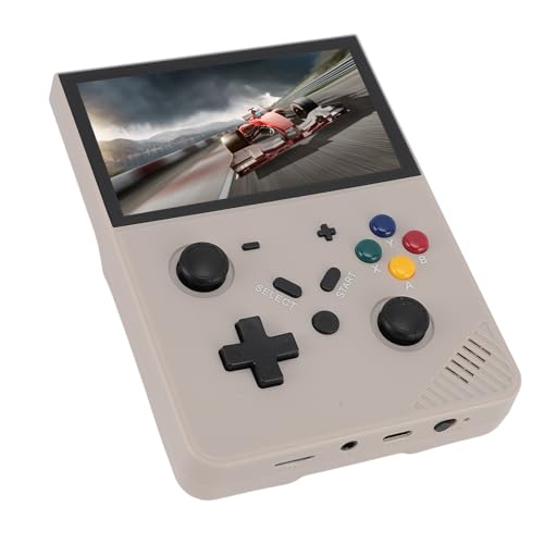 CCYLEZ Handheld-Spielekonsole mit 4,3-Zoll-IPS-Bildschirm, Wiederaufladbare Quad-Core-CPU-Handheld-Spielekonsole mit Kleiner Speicherkarte für Unterwegs (64GB) von CCYLEZ