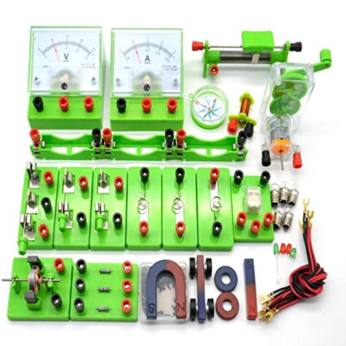 Basic Electricity Discovery Circuit Experimentierkits, komplette elektromagnetische Experimentierbox, für Kinder Elektromagnetismus Elementary Electrical von CEDLSF