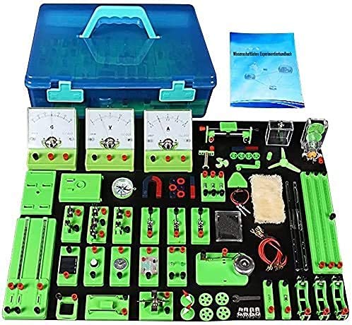 Circuit Learning Starter Kit, Physics Science Lab Basic mit 110 Arten von Experimentierteilen, Experimentierpädagogik-Kits, geeignet für Kinder ab 14 Jahren, wissenschaftliche Bildung von CEDLSF