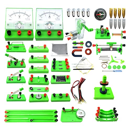 Physics Labs Basic Electricity Discovery Circuit und Magnetismus-Experimentierkits für Oberstufenschüler, Elektromagnetismus, Grundelektronik von CEDLSF