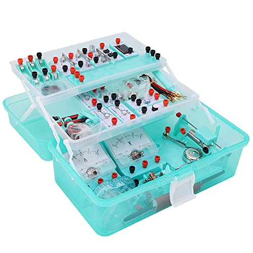 Starter-Kit zum Erlernen elektrischer Schaltkreise in der Physik, grundlegende Experimentierkits für Schaltkreise zur Entdeckung von Elektrizität und Magnetismus für Kinder und Studenten von CEDLSF