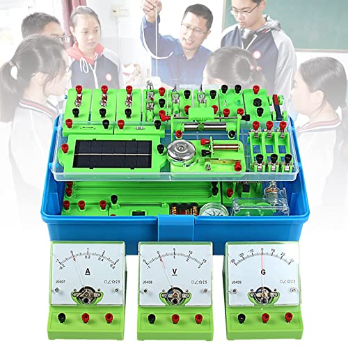 Starter-Set für das Lernen von elektrischen Schaltkreisen in der Physik, Science Lab Basic Electricity Magnetism Experiment Education Kits Set für den Schaltkreis-Experimentieranzug der neunten Klas von CEDLSF