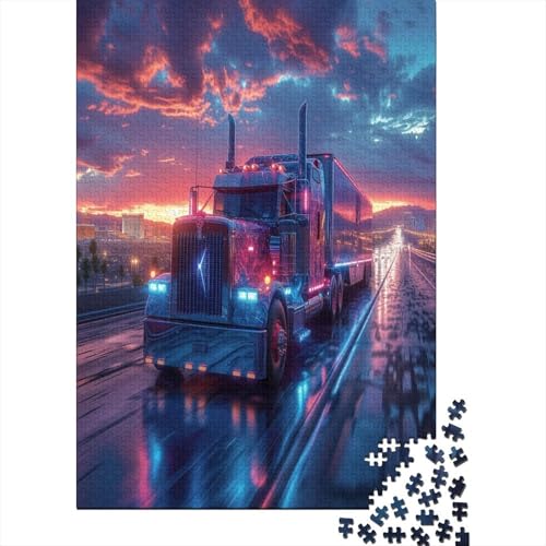 Big Truck 1000 Teile, Impossible Puzzle,Geschicklichkeitsspiel Für Die Ganze Familie, Erwachsenenpuzzle Ab 14 Jahren Puzzel 1000pcs (75x50cm) von CEJORUVAX