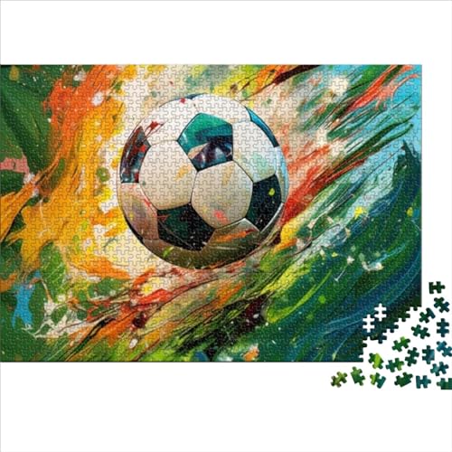 Fußball Puzzle 1000 Teile für Erwachsene Puzzle für Teenager 1000 Teile Lernspiele einzigartiges Geschenk für Geburtstag Weihnachten 1000 Teile (75 x 50 cm) von CELFER