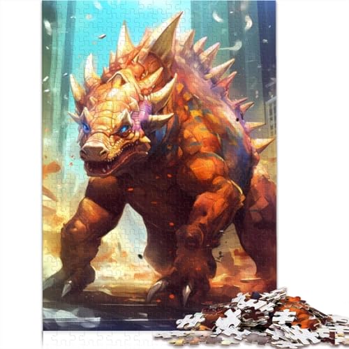 Puzzles für Erwachsene, 1000 Teile, Triceratops-Beast, Erwachsene, Puzzle, Holzpuzzles, Erwachsene Puzzles, Geschenke, Familienspaß, Puzzles, 1000 Teile (75x50cm) von CELFER