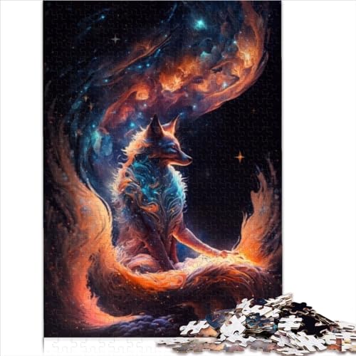 Puzzles für Erwachsene 1000 Teile EIN neunschwänziger Fuchs Puzzles für Erwachsene Holzpuzzles geeignet für Kinder ab 12 Jahren 1000 Teile (75 x 50 cm) von CELFER