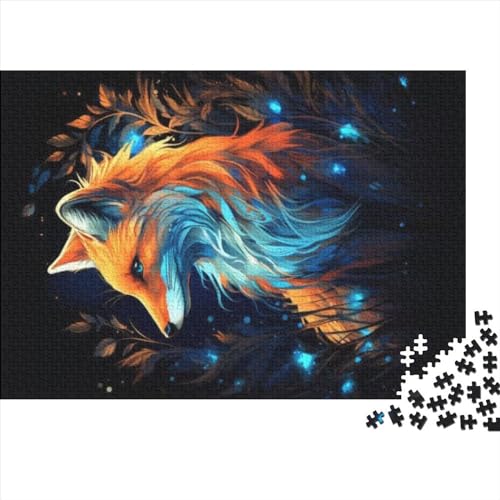 Puzzles für Erwachsene Fuchs im Wald 1000 Teile für Erwachsene Puzzles Holzpuzzles für Erwachsene Lernspielzeug 1000 Teile (75 x 50 cm) von CELFER