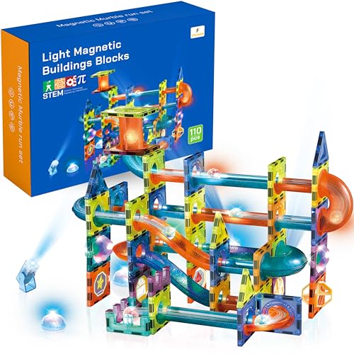 CELMAN Magnetspiel 110 Teile - Magnetische Bausteine Kinder mit LED Licht & Zubehör - Magnetic Tiles Bauklötze - STEM Lernspielzeug ab 3 4 5 6 7 8 Jahre CELMAN Magnetspiel 110 Teile - Magnetische Bausteine Kinder mit LED Licht & Zubehör - Magnetic Tiles Bauklötze - STEM Lernspielzeug ab 3 4 5 6 7 8 Jahre von CELMAN