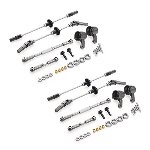 CENMEN 2 x Zahnradgetriebe-Set für Zahnradgetriebe aus Stahl für MN D90 D91 MN99 MN99S 1/12 RC Car Ersatzteile, F + R von CENMEN