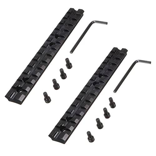 CENMEN 2X 14cm Zielfernrohr Picatinny/Schiene Rail Scope Mount 13 Slots Schwarz von CENMEN