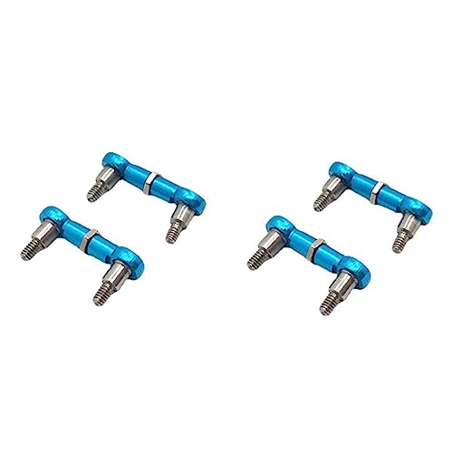 CENMEN 4 x Verbindungsstange mit Kugelkopf hinten aus Metall für K969 K979 K989 K999 P929 P939 1/28 Auto Fernbedienung Upgrades Teile Zubehör, Blau von CENMEN