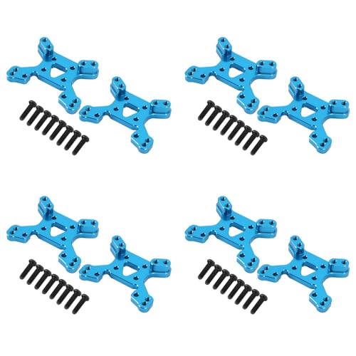 CENMEN 4X 144001 Teil Shock Tower Board Set Vorne und Hinten ZubehöR Teile für 144001 1/14 4WD RC Auto, Blau von CENMEN