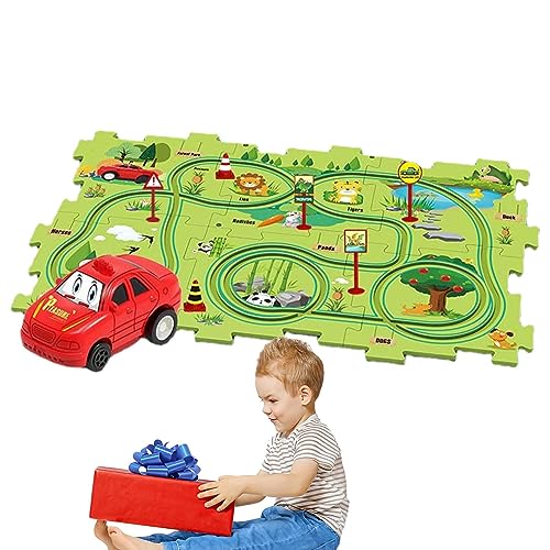 CENMOO Waggon-Puzzle, lustiges und langlebiges Spielzeug für Waggongleise, pädagogisches Spielzeug für Kinder ab 3 Jahren, Eisenbahn-Set, Spielsets von CENMOO