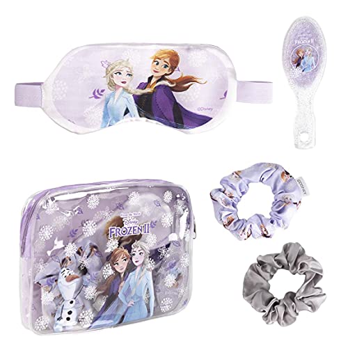 CERDÁ LIFE'S LITTLE MOMENTS 2500001923 Set Regalar Con Antifaz para Dormir, Peine y Coleteros Tela de Frozen II-Licencia Oficial Disney, Mehrfarbig, Einheitsgröße von CERDÁ LIFE'S LITTLE MOMENTS