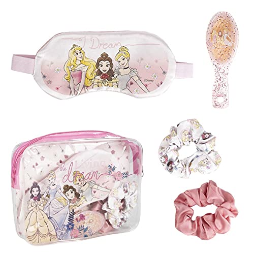 CERDÁ LIFE'S LITTLE MOMENTS 2500001925 Set Regalar Con Antifaz para Dormir, Peine y Coleteros Tela de Princesas Licencia Oficial Disney, Mehrfarbig, One Size von CERDÁ LIFE'S LITTLE MOMENTS